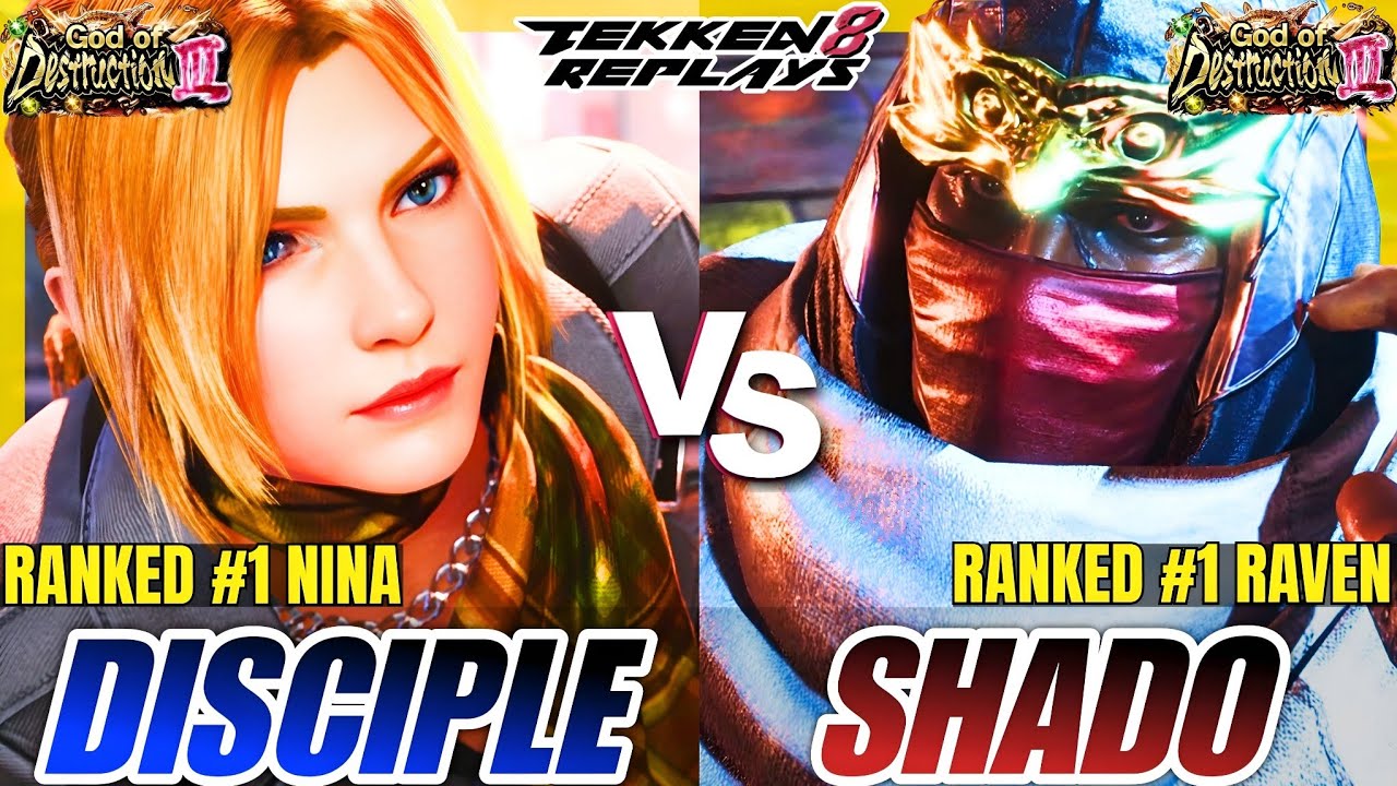 Tekken 8 - Disciple (Nina) vs Shadoeshka (Raven) - High Level Ranked Match Replay