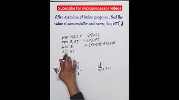 find the value of accumulator in 8085 microprocessor
