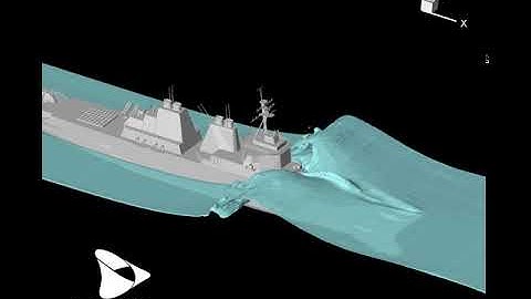 Rogue wave impact on a frigate