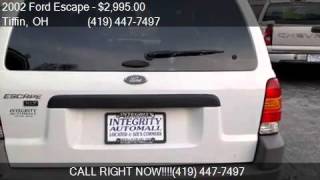 2002 Ford Escape XLT Choice for sale in Tiffin OH 44883 at