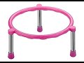 Plastic Pot Stand Stainless Steel Legs/Matka Stand/Single Ring Matka Stand (Pink)/sell on