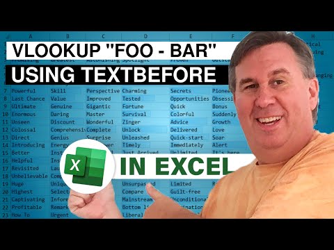 Excel VLOOKUP Into Vendor - URL With TEXTBEFORE - Episode 2486
