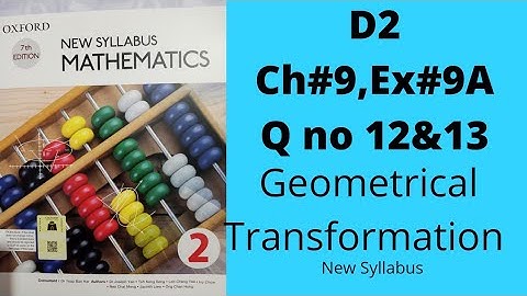 Oxford Mathematics 2, D2, NSM, Chapter no 9, Exercise no 9A, Q no 12 & 13, O_levels,8th_Class,IGCSE