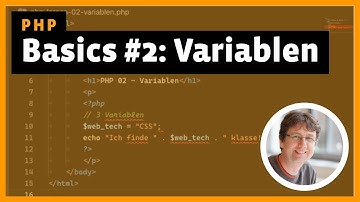 PHP Grundlagen #2/6: Variablen