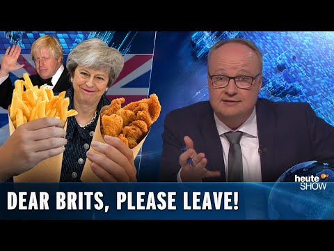 Brexit: Dear Brits, please LEAVE ALREADY! German news satire "heute show" (English subtitles)