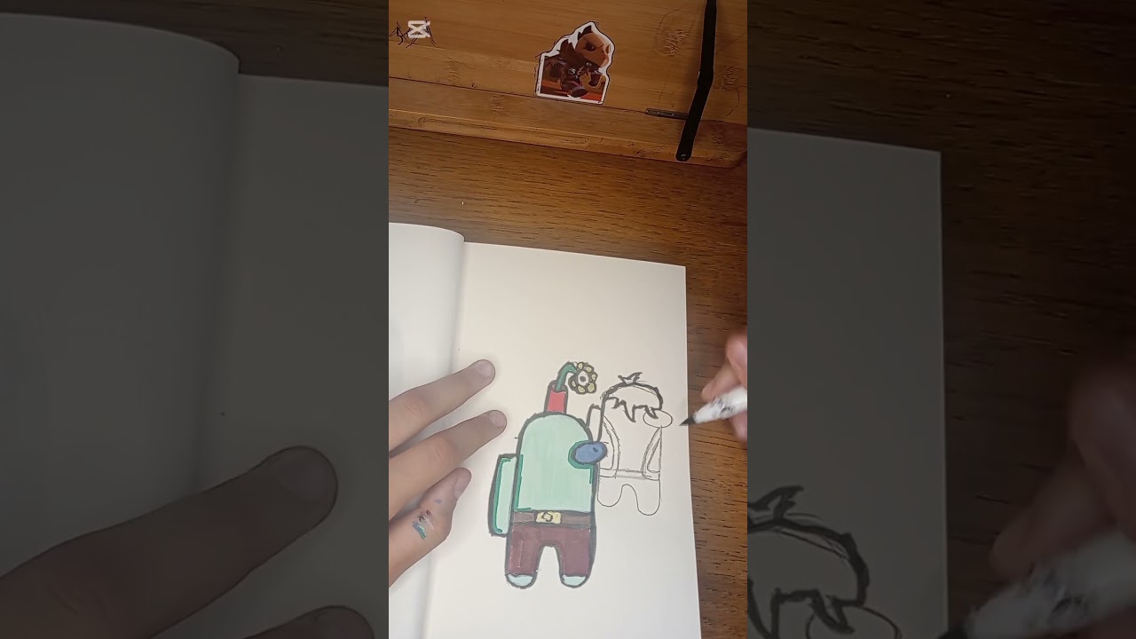 How To Draw Random Among Us Crewmate ( Made By Me ) 