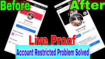 How To Remove Facebook Account Restricted Warning + FB Problem Solved + New Trick On Feacbook 2021