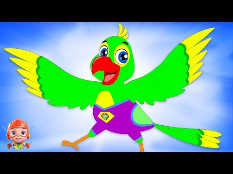 Main Tota Hare Rang Ka, मैं तोता मैं तोता, Hindi Rhymes, बच्चों का कार्टून