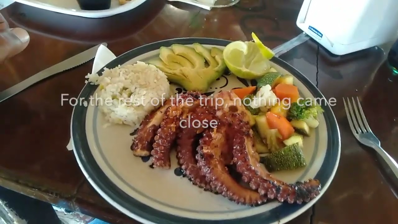 Octopus steals the taste competition during lunch at Restaurant Bar El Mirador, in Cozumel, Mexico