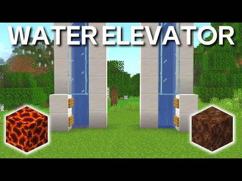 Easy Water Elevator | Minecraft