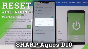 How to Reset Camera in SHARP D10 - Restore Camera Settings