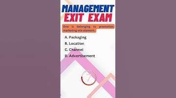 Management Exit Exam 2016 by MOE: Part 1: #management #business #administration #2023 #exit #exam