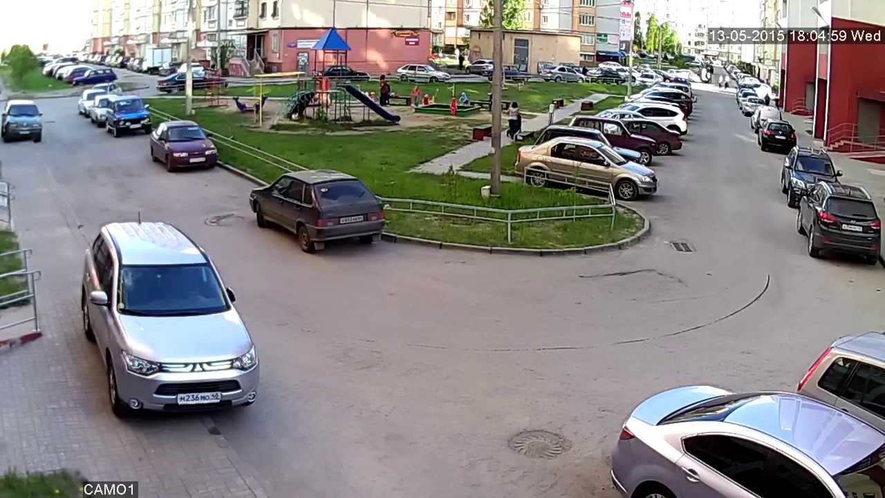 Образец записи с камеры видеонаблюдения 1МП 720p - YouTube