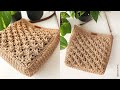 🎉 Star Stitch Crochet Crossbody Bag Tutorial | Daily Use Square Bag 24x24cm