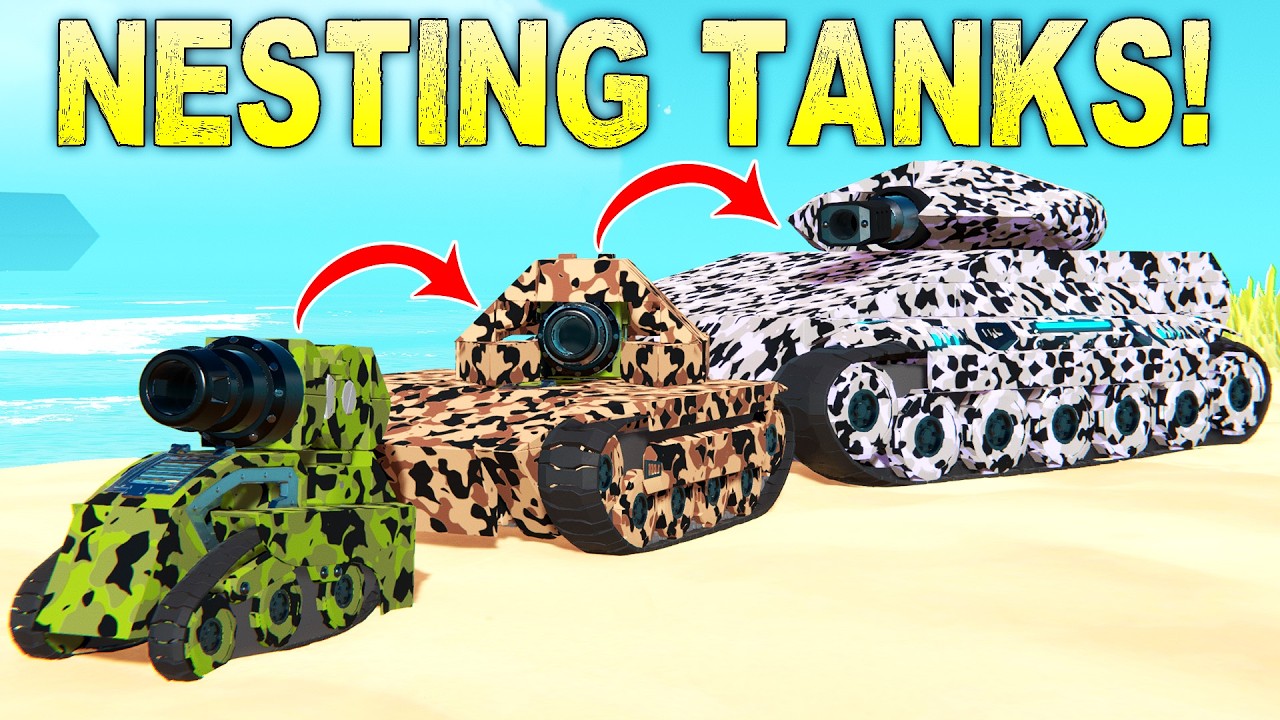 I Built a 3-Layer Transforming Tank in a Tank in a Tank!