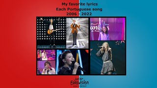 My Favorite lyrics Each JESC Song |🇵🇹  Portugal 🇵🇹|