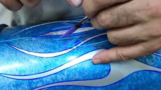 Custom Painted Mailbox Pinstriping