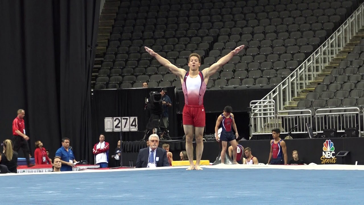 Adam Wooten –  Floor Exercise – 2019 U.S. Gymnastics Championships – Junior Men Day 1