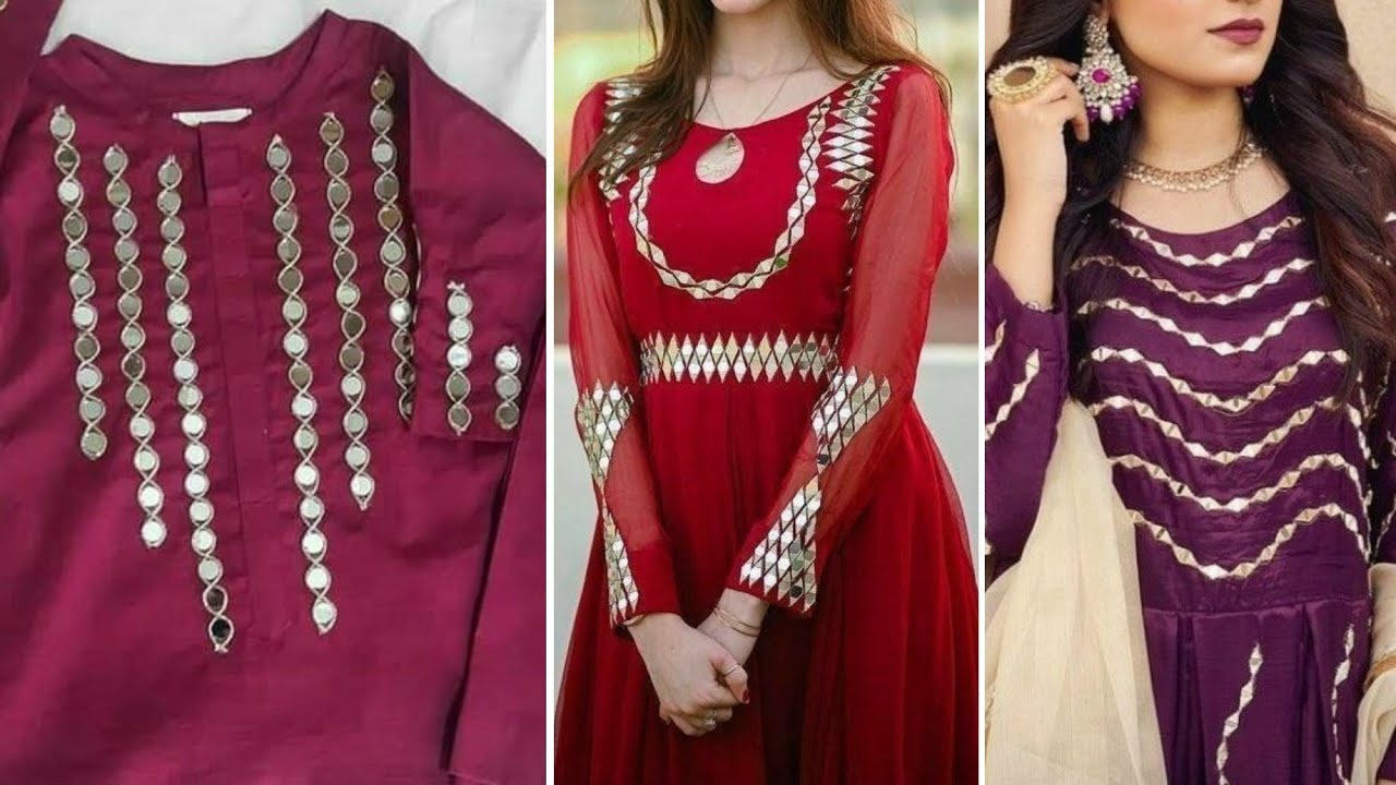 Beautiful Mirror Work Dress Designs 2022 // Mirror Work Dress Designs.
