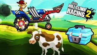 ADVENTURE on a TRACTOR - VEHICLES Hill Climb Racing 2 secrets video for kids fun screenshot 3