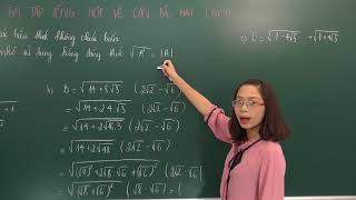 Dạng bài tập tổng hợp về căn bậc 2, tiết 1 - Toán lớp 9