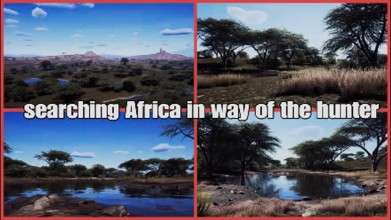 Searching the Africa map in way of the hunter