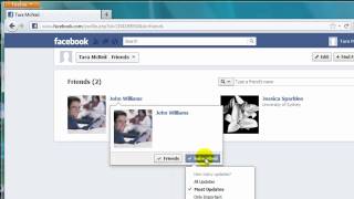 How to Delete A Friend on Facebook Timeline (as at Jun 2012) screenshot 1