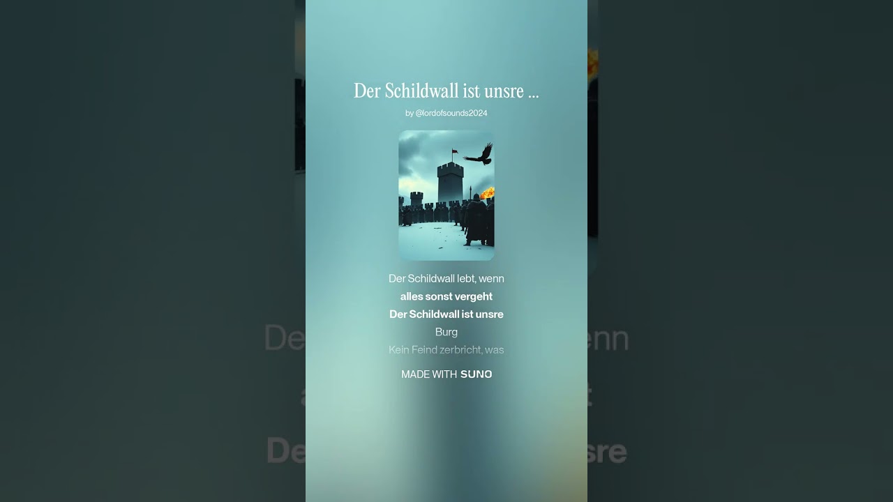 🛡️ DER SCHILDWALL IST UNSRE BURG – German Viking Battle Music 🛡️