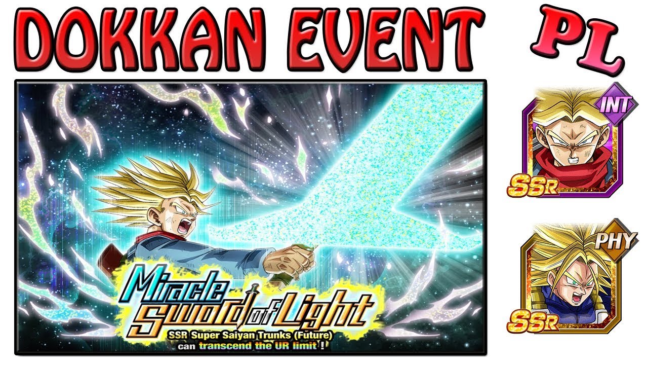 SSR SUPER SAIYAN TRUNKS (FUTURE) DOKKAN EVENT MIRACLE SWORD OF LIGHT