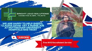 𝐒𝐡𝐞𝐫𝐲𝐥 𝐂𝐥𝐚𝐮𝐝𝐢𝐚 𝐃𝐚𝐯𝐢𝐝 𝐠𝐨𝐭 𝐚 𝐧𝐮𝐫𝐬𝐞 𝐣𝐨𝐛 𝐢𝐧 𝐭𝐡𝐞 𝐔𝐊 𝐰𝐢𝐭𝐡 𝐭𝐡𝐞 𝐡𝐞𝐥𝐩 𝐨𝐟 𝐁𝐫𝐢𝐠𝐡𝐭 𝐋𝐞𝐚𝐝 𝐒𝐨𝐥𝐮𝐭𝐢𝐨𝐧𝐬 𝐍𝐇𝐒 𝐣𝐨𝐛