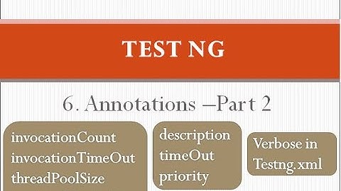 Test Annotation Attributes