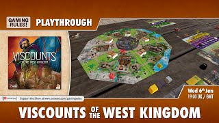 Viscounts of the West Kingdom: 3-player playthrough