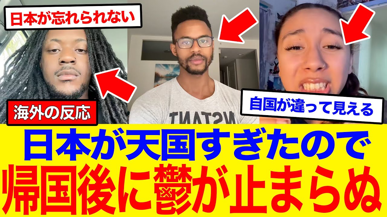 【海外の反応】「日本は天国だった…」日本旅行から帰国した外国人が絶望！もう二度と行く前の自分には戻れない。あそこは理想郷だ