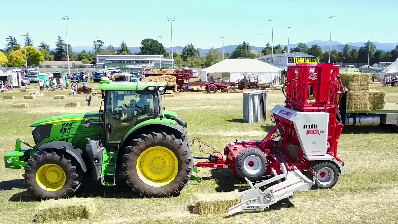 Scott’s Ag Contracting Arcusin Bale Accumulator Show Demonstration