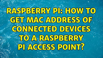 Raspberry Pi: How to get mac address of connected devices to a raspberry pi access point?