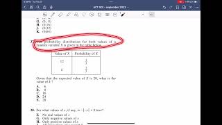 ACT G01    Math    Question 37
