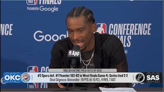 Wemby is a GENERATIONAL Talent! - SGA brutally honest on Thunder 103-82 Game 4 loss to Spurs