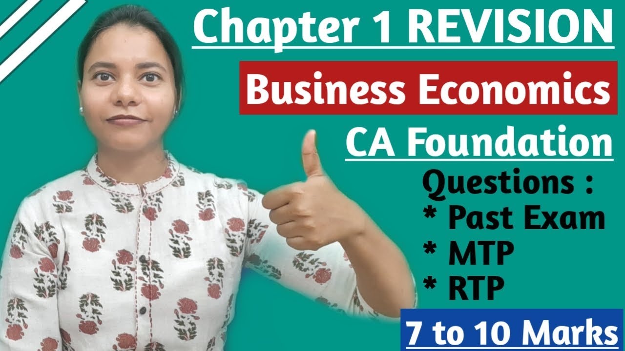  Revision Of Chapter 1 Nature Scope Of Business Economics II CA