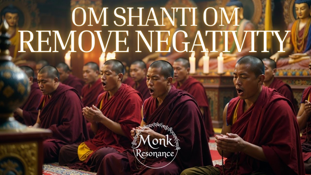 Tibetan Monks Chanting | Om Shanti Shanti Deep Emotional Cleansing