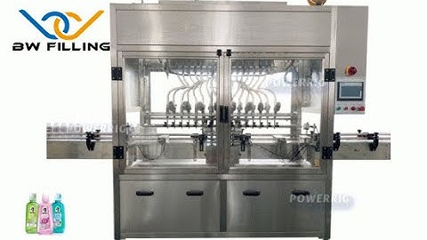 Detergent Filling Machine: One minute to show you how does machine fill automatically