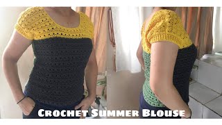 How To Crochet a Summer Blouse|Crochet and Me