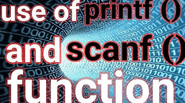 Printf() and scanf() function in c