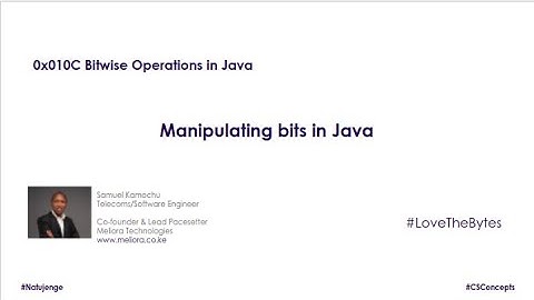 Bitwise Operations in Java