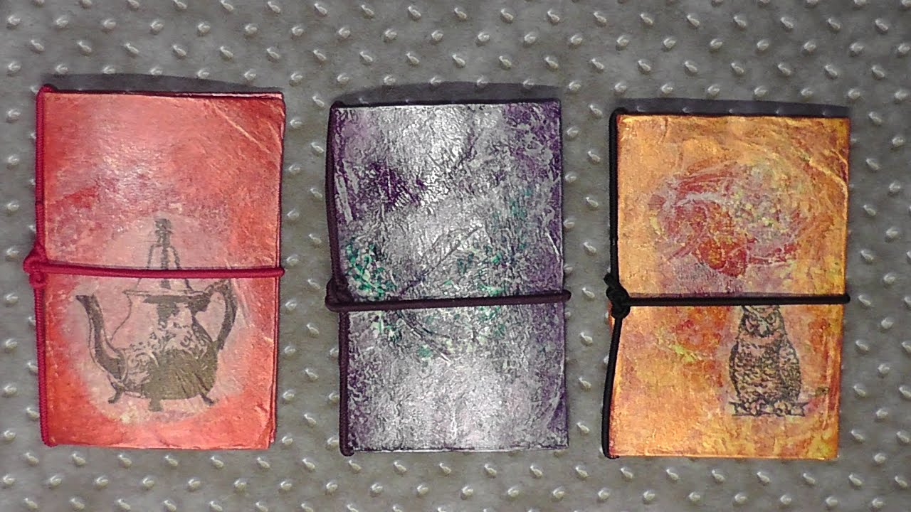 Mixed-Media-Project: Mini-Midori / Mini-Notebook / 