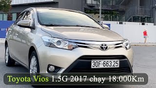 Toyota Vios 1.5G 2017 xe ô tô cũ chạy 18 000Km