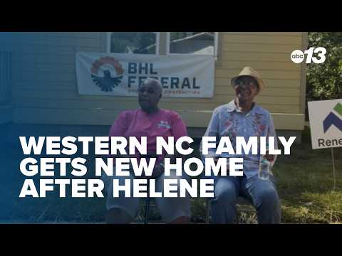 Western NC family gets new home after Helene