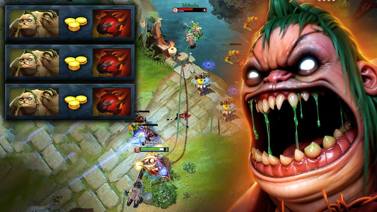 OMG! 11K HP Pudge in 7.40🔥34Kills with x3 Heart of Tarrasque Dota 2