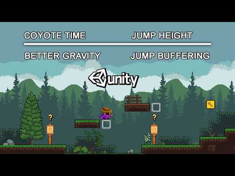 How to Make PERFECT Jump Physics in Unity 2D (Coyote Time Included)