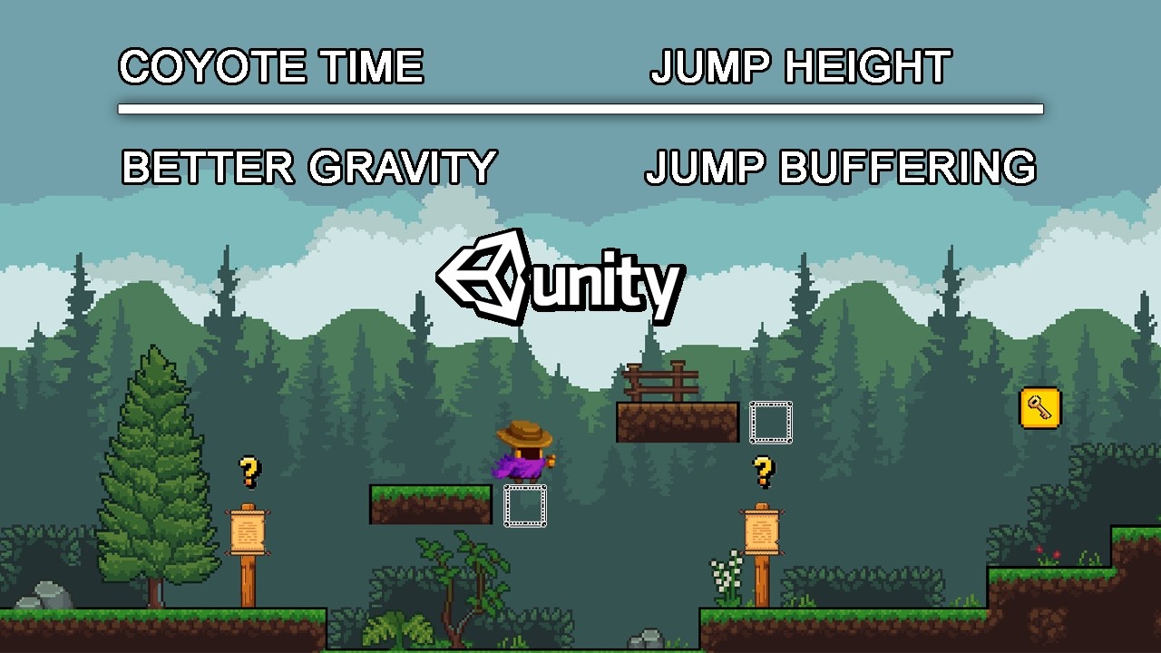 How to Make PERFECT Jump Physics in Unity 2D (Coyote Time Included ...