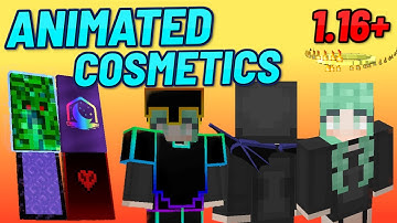 Animated cosmetics - resource pack showcase for 1.16+